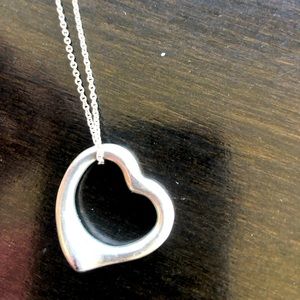 ❌SOLD❌ Tiffany’s Sterling Silver Elsa Peretti Design Open Heart Necklace